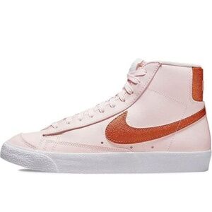 Nike Pink and Orange High-Top Sneakers